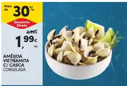 Continente Bom dia Amêijoa vietnamita c/ casca congelada promoção