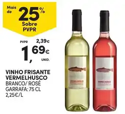 Continente Bom dia vinho frisante vermelhusco promoção
