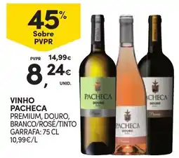 Continente Bom dia vinho pacheca premium, douro, branco/rose/tinto promoção