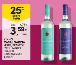 Continente Bom dia vinho casal garcia verde, branco/ sweet minho, branco promoção
