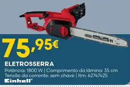 Bricomarché Eletrosserra einhell promoção