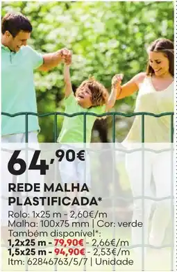 Bricomarché rede malha plastificada promoção