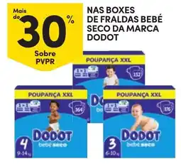 Continente Bom dia Fraldas bebé seco da marca dodot promoção