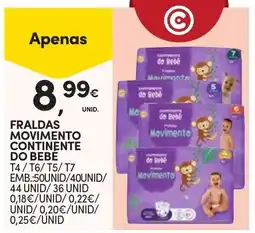 Continente Bom dia Fraldas movimento continente do bebê promoção