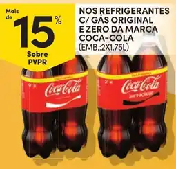 Continente Bom dia Coca-Cola c/ gás original e zero da marca coca-cola promoção
