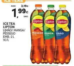 Continente Bom dia Ice tea lipton limão/manga/pêssego promoção