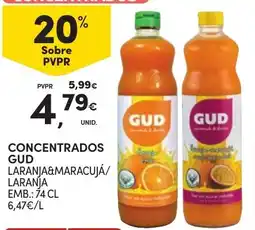 Continente Bom dia Concentrados gud laranja&maracujá/laranja promoção