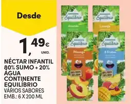 Continente Bom dia Néctar infantil equilíbrio promoção
