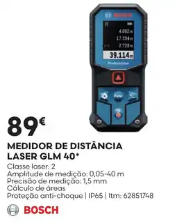 Bricomarché Medidor de distância laser glm 40 bosch promoção