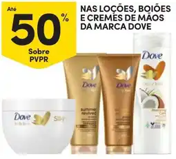 Continente Bom dia Dove loções, boiões e cremes de mãos promoção