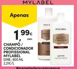 Continente Bom dia Champô / condicionador profissional mylabel promoção