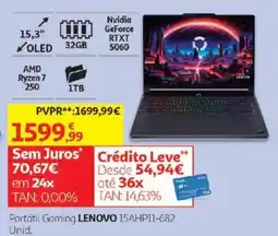 Auchan Portátil Gaming Lenovo 15AHP11-682 promoção