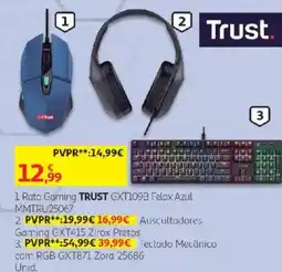 Auchan Rato Gaming Trust Gxt109b Felox Azul promoção