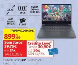 Auchan Portátil Gaming HP promoção