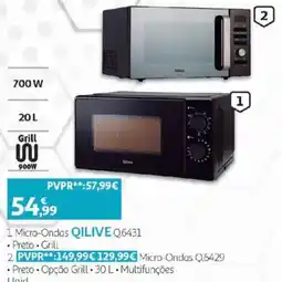 Auchan Micro-ondas qilive q6431 promoção