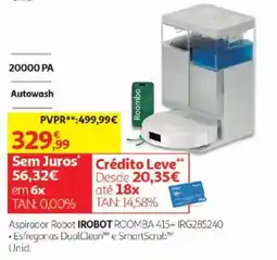 Auchan Aspirador Robot IROBOT ROO MBA 415+ promoção