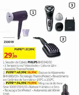 Auchan Secador de cabelo philips bhd340/10 promoção