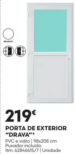 Bricomarché Porta de exterior "Drava" promoção