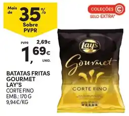 Continente Bom dia batatas fritas gourmet lay's corte fino promoção