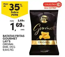 Continente Bom dia Batatas fritas gourmet lay's original promoção