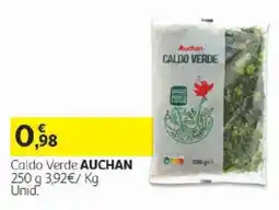 Auchan Caldo Verde Auchan promoção