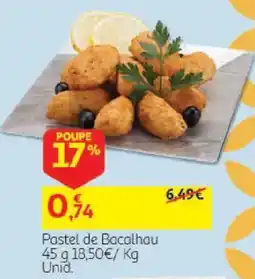 Auchan Pastel de Bacalhau promoção