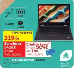 Auchan recondicionado lenovo re-yogax390 promoção