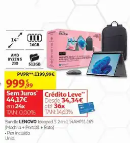Auchan Bundle lenovo ideapad 5 2-in-1 14ahp11-165 promoção