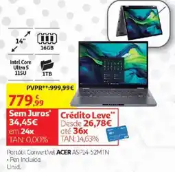Auchan Portátil Convertível Acer Asp14-52mtN promoção