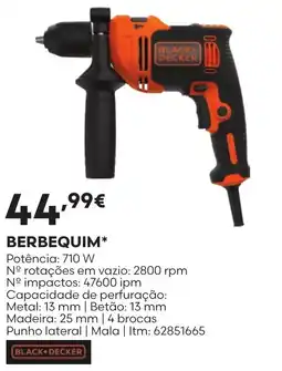 Bricomarché berbequim black+decker promoção