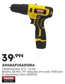 Bricomarché aparafusadora thork promoção