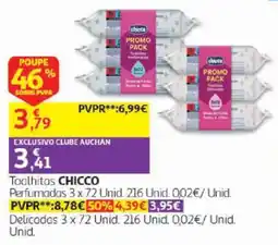 Auchan toalhitas chicco promoção