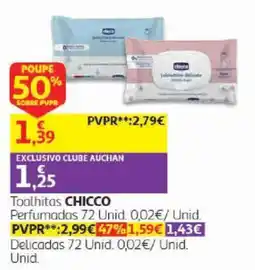 Auchan Toalhitas chicco promoção