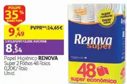 Auchan Papel Higiênico Renova promoção