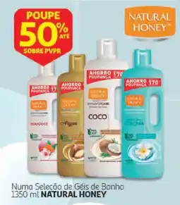 Auchan Natural honey géis de banho promoção