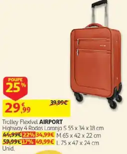 Auchan Trolley flexível airport promoção