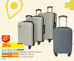 Auchan Trolley Rígido ABS AIRPORT promoção