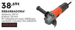 Bricomarché rebarbadora black+decker promoção