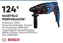 Bricomarché Martelo perfurador bosch promoção