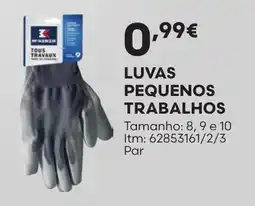Bricomarché luvas pequenos trabalhos promoção