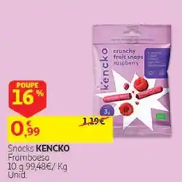 Auchan Snacks kencko framboesa promoção