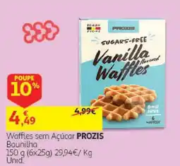 Auchan Waffles sem Açúcar PROZIS promoção