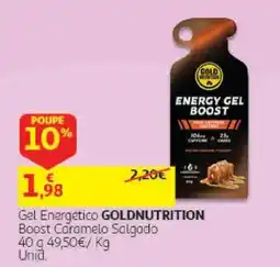 Auchan Gel Energético Goldnutrition Boost Caramelo Salgado promoção