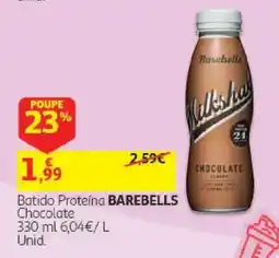 Auchan Batido Proteína Barebells Chocolate promoção