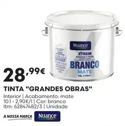 Bricomarché Tinta grande obras nuance promoção