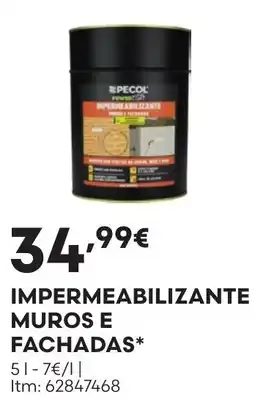 Bricomarché Pecol impermeabilizante muros e fachadas promoção