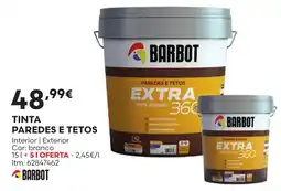 Bricomarché Barbot tinta paredes e tetos promoção