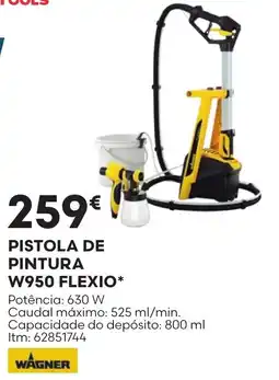 Bricomarché pistola de pintura w950 flexio wagner promoção
