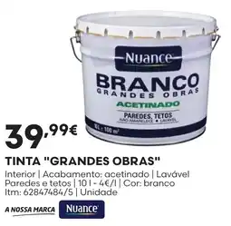 Bricomarché Tinta grandes obras nuance promoção