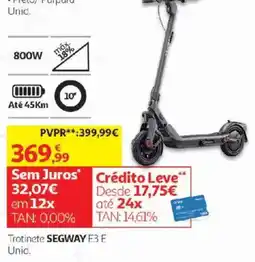 Auchan Trotinete segway e3 e promoção